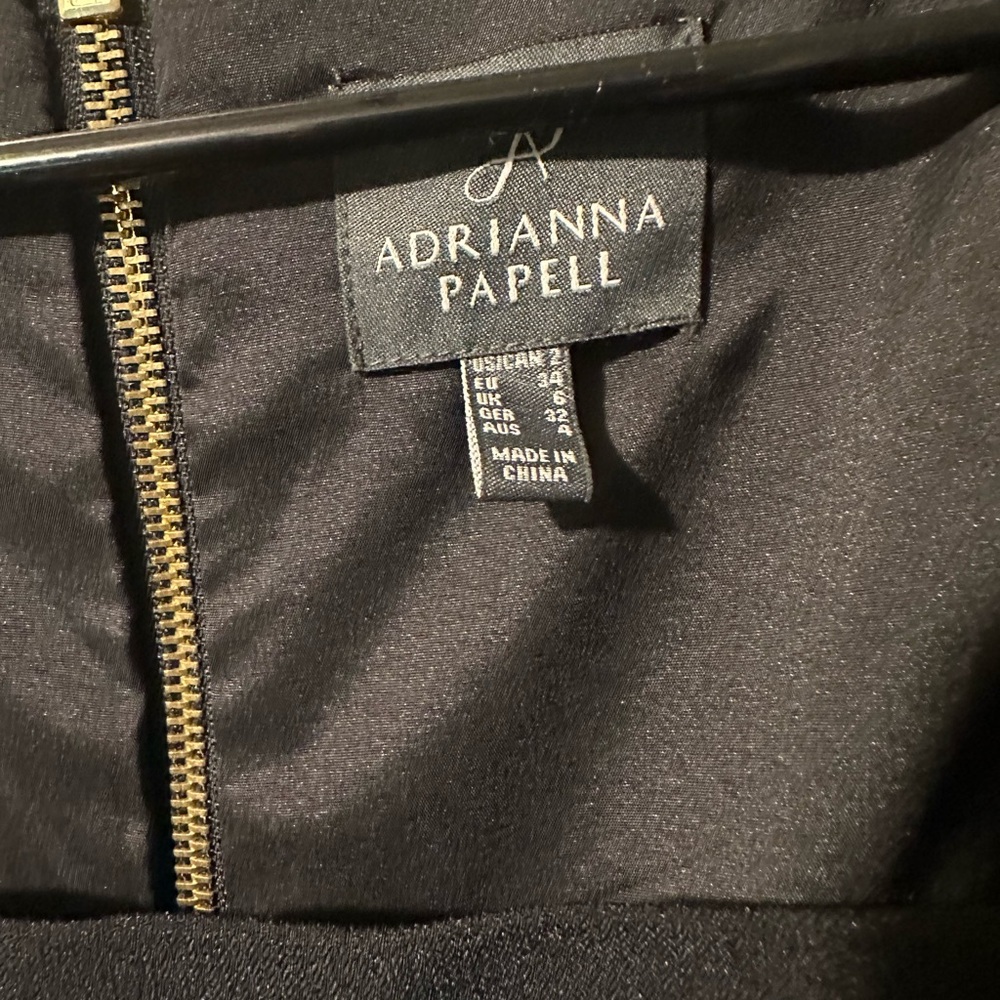 ADRIANNA PAPELL Teal and Black Midi Dress NWT - Picture 7 of 8